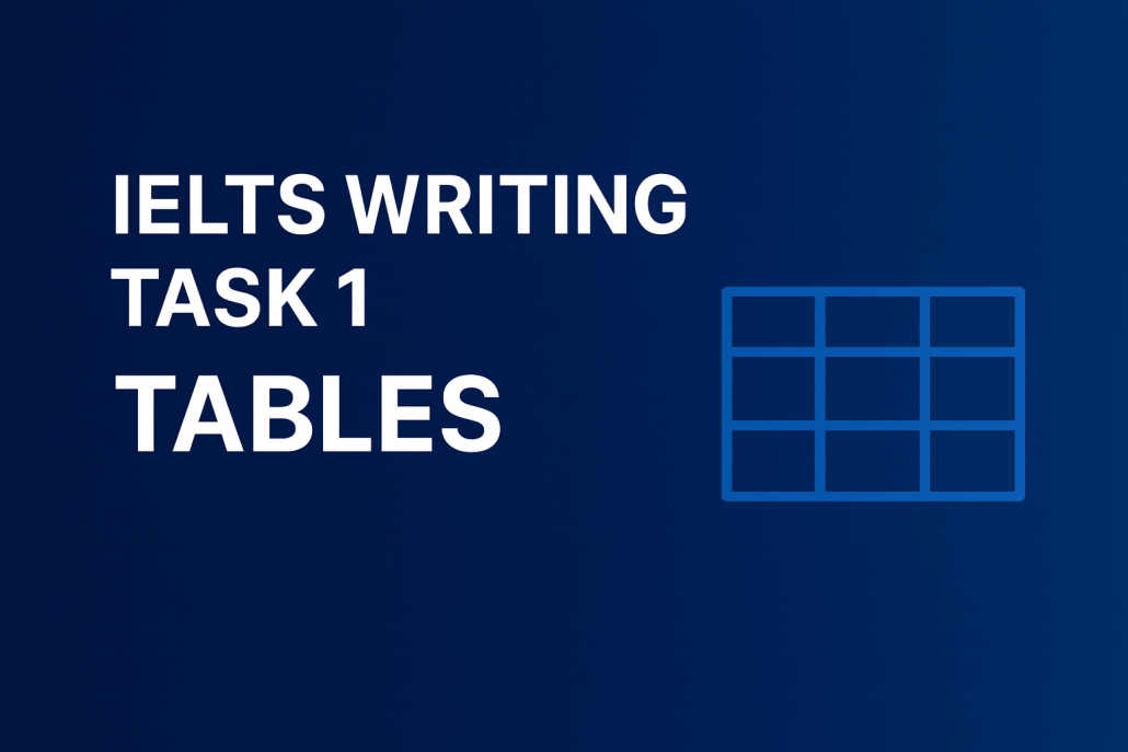 آموزش رایتینگ آیلتس تسک یک جداول تصویر اصلی